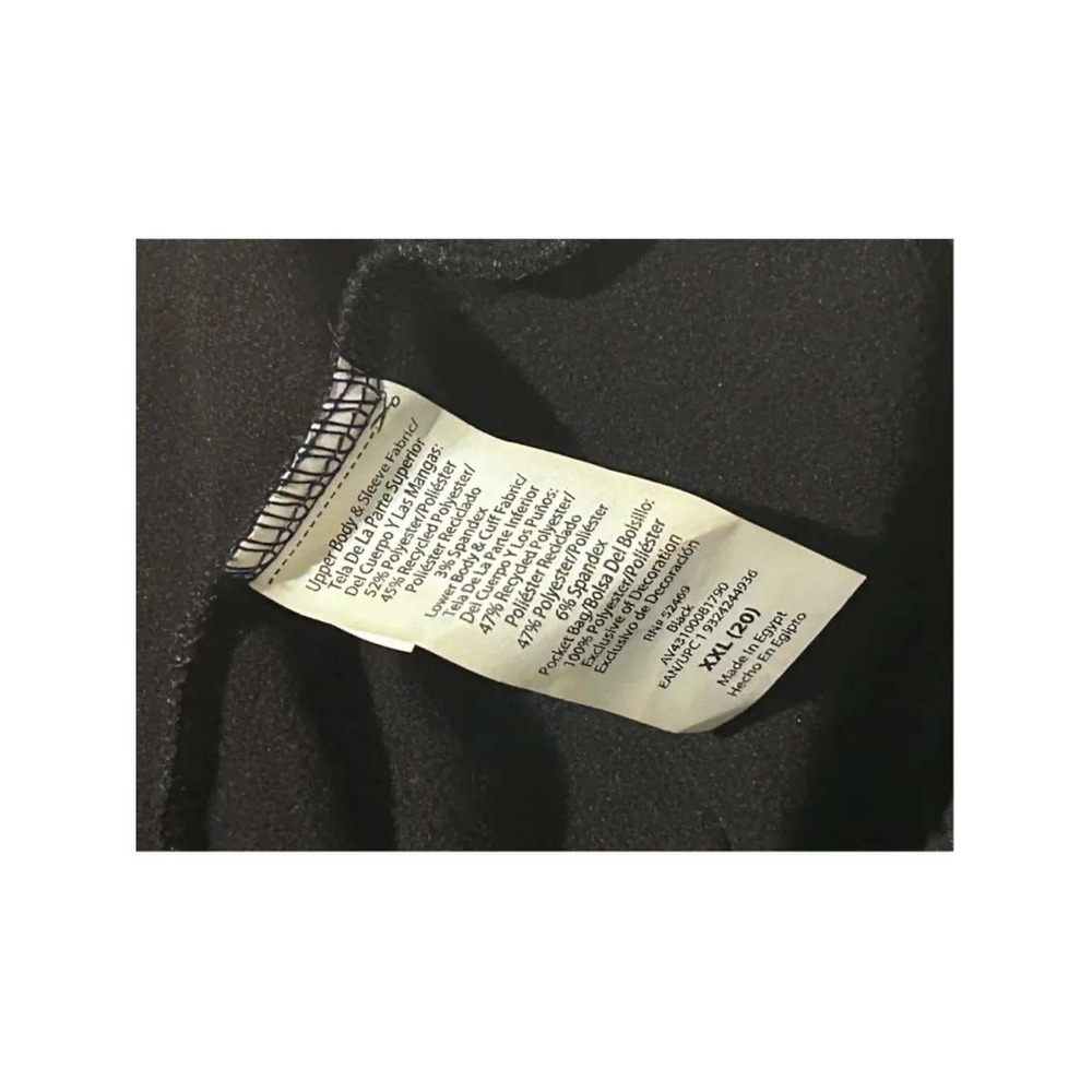 Avia Full Zip Mixed Media Jacket Womens XXL 20 Black New Quilted - Picture 8 of 8